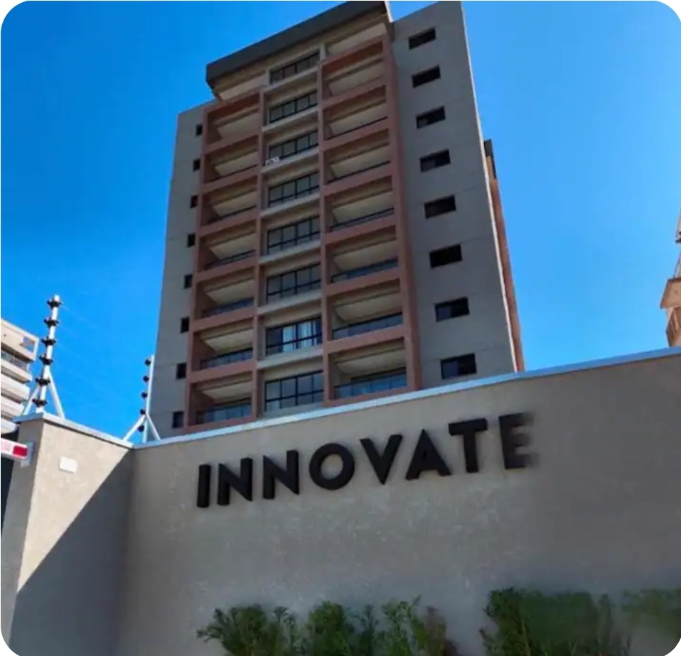 Apartamento Studio Novo Frente Mar no Innovate Residencial, Praia do Indaiá